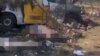 UKRAINE – Strike on the village of Yarova, Donetsk region. Screenshot from a video posted on Vladimir Zelensky's Telegram channel. September 9, 2025