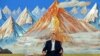 Атамбаев дает пресс-конференцию в Чолпон-Ате на Иссык-Куле